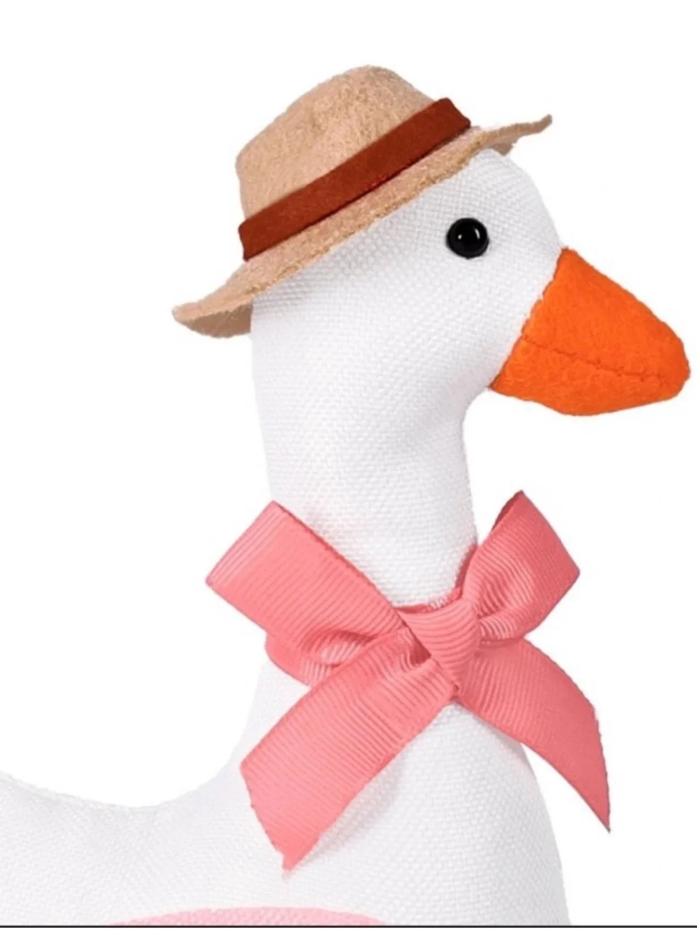 Novelty Plush Goose w/ Pink Accents & Straw Hat, Target Bullseye's Playground™
